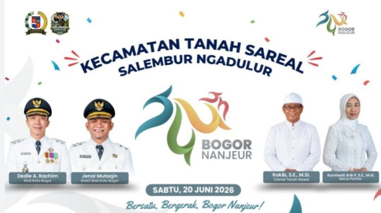 Tanah Sareal Luncurkan Jingle dan Maskot “Si Buek” pada Helaran HJB ke-544 Kota Bogor